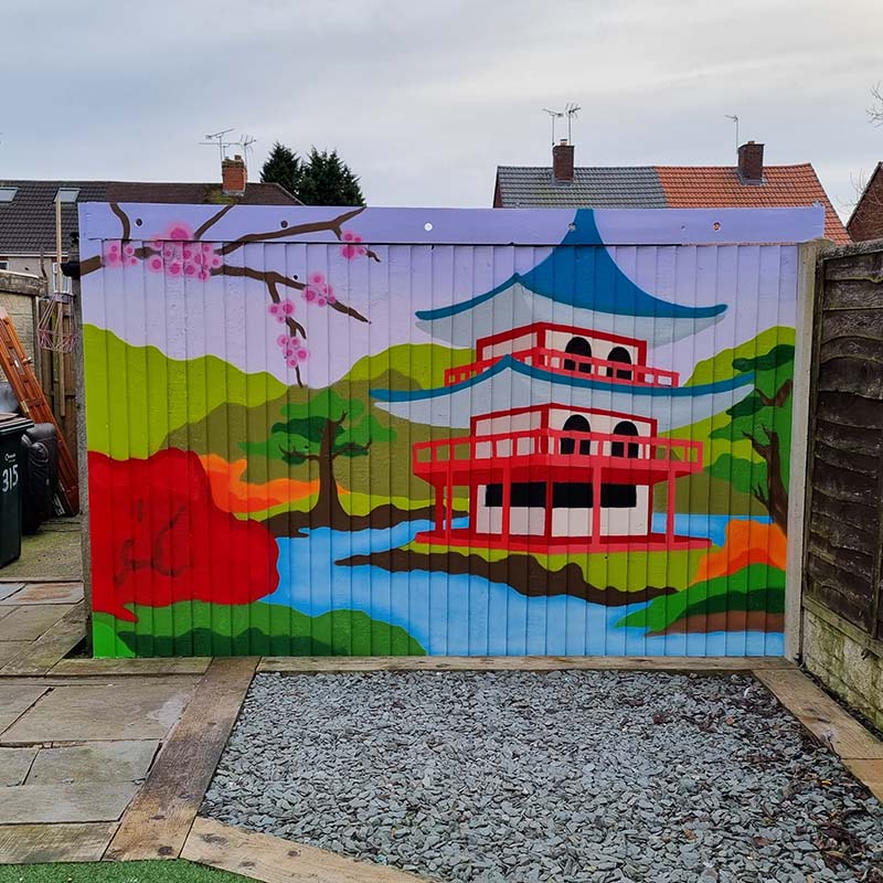Garden Fence Graffiti