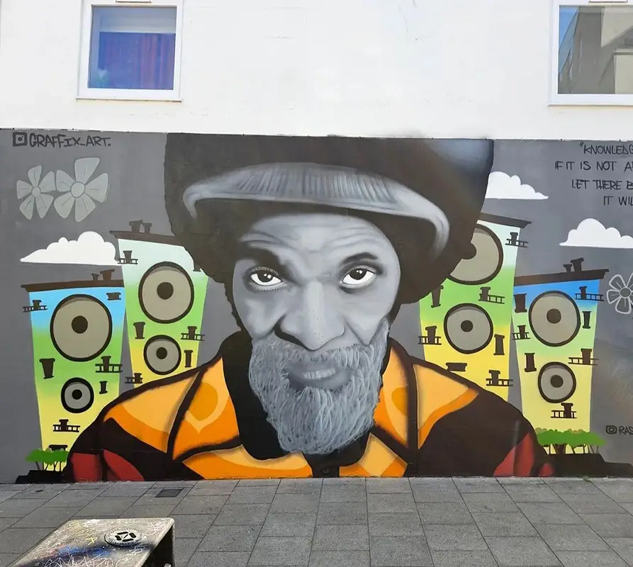 Jah Shaka Mural - Graffiti Artist Brighton