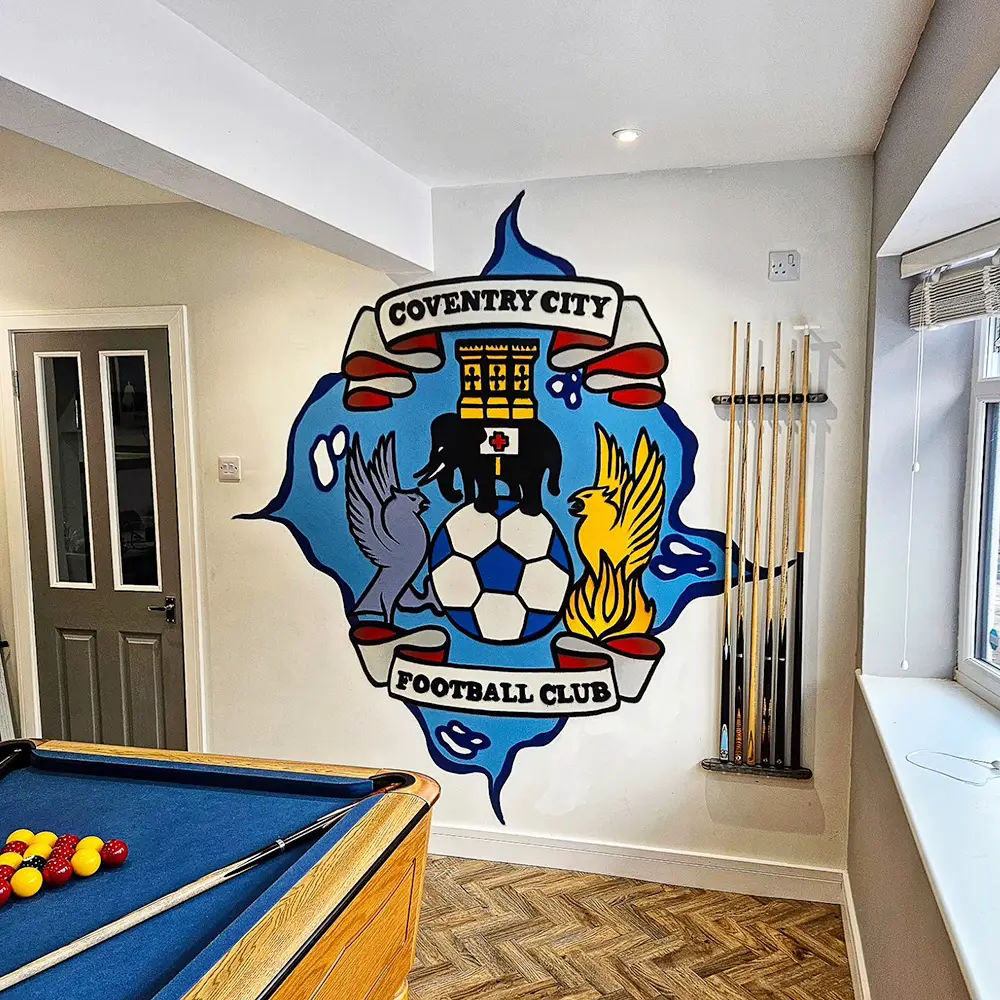 Coventry City Graffiti logo - games Room - Graffix Art Coventry
