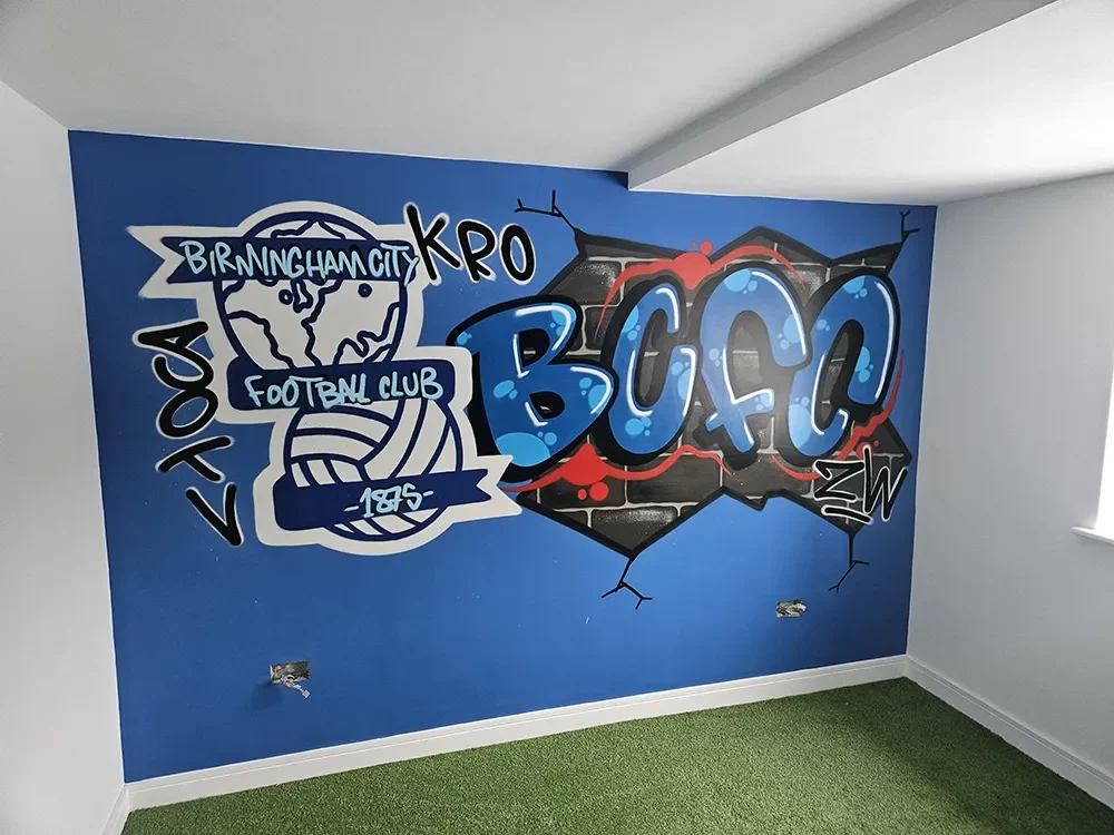 Birmingham City FC - Bedroom Graffiti by Lewis Drage